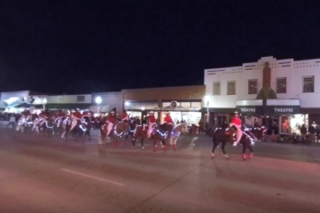 Lighted Christmas Parade in Cody Wyoming